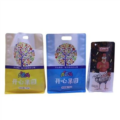 Platte zak met zijvouw